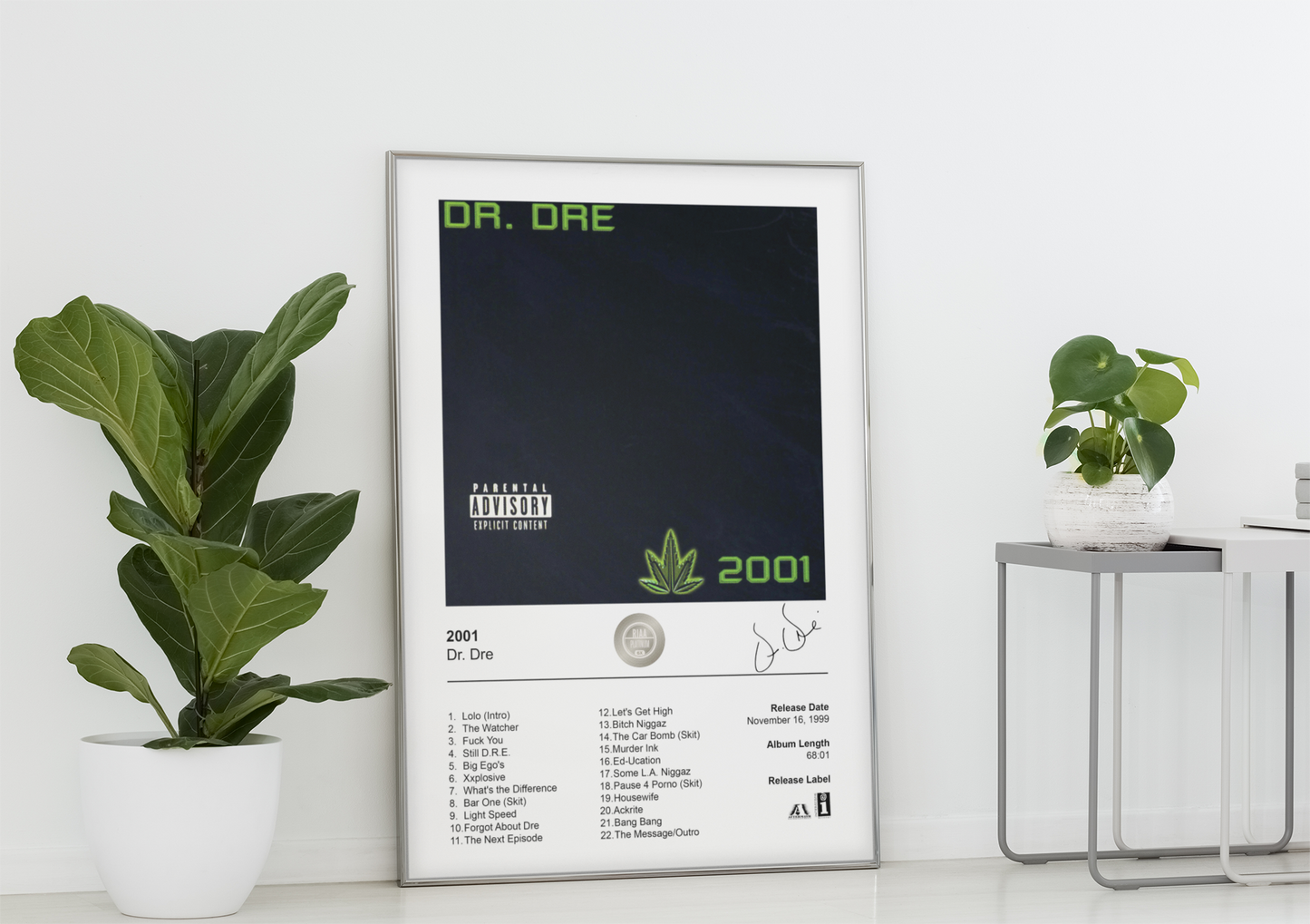 Dr. Dre Poster - 2001 Album Cover Poster Print