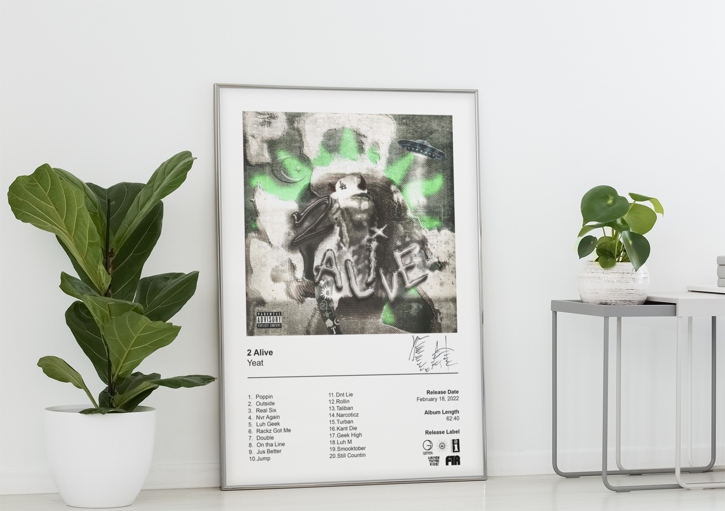Yeat Poster - 2 Alive Album Cover Poster Print