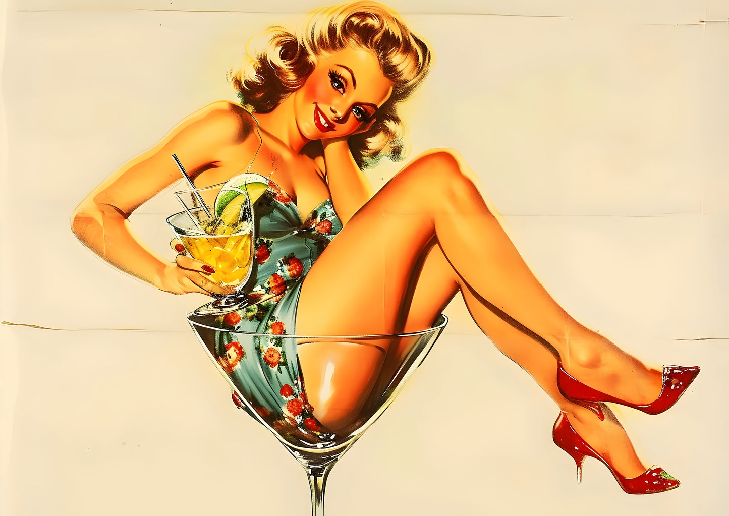 Miss Martini Poster Print