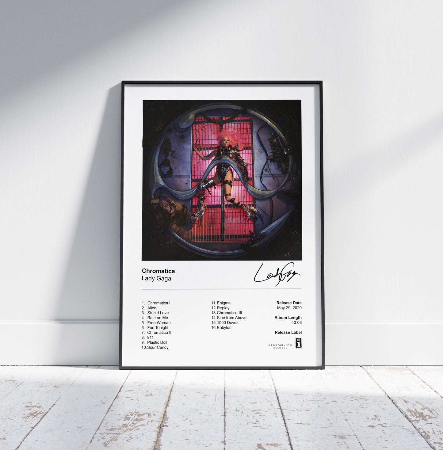 Lady Gaga Poster - Chromatica Album Cover Poster Print