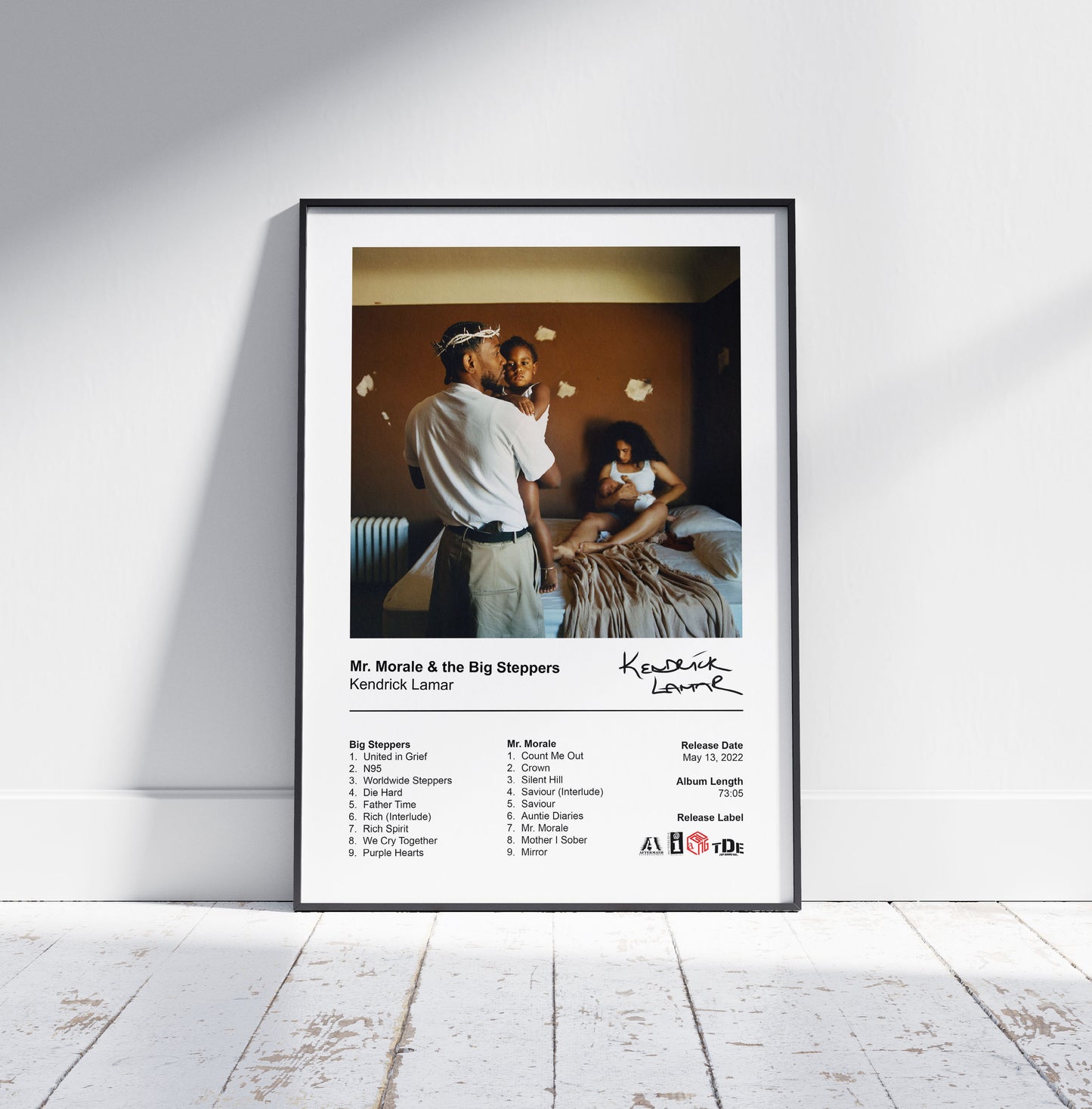Kendrick Lamar Poster - Mr. Morale & The Big Steppers Album Cover Poster Print