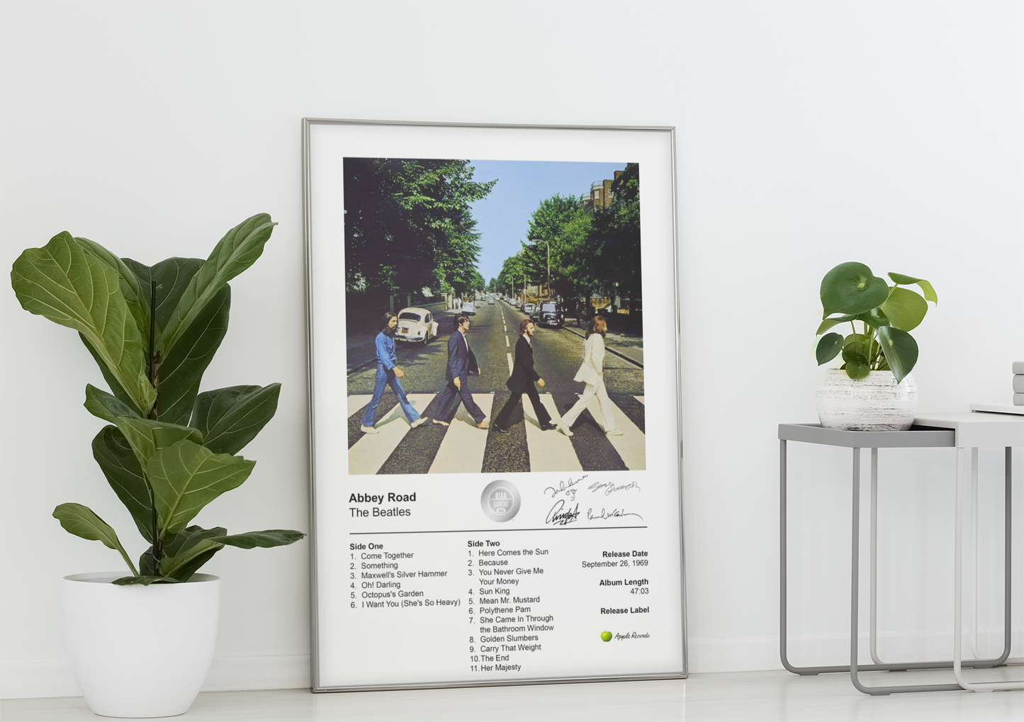 The Beatles Poster - Abbey Road Album Cover Poster Print