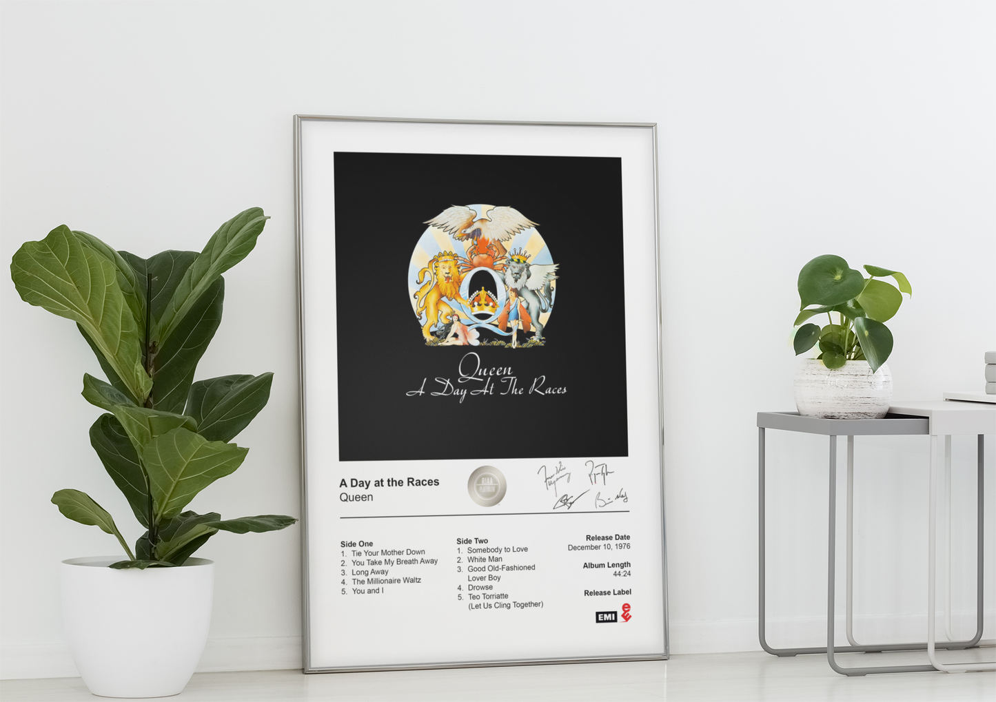Queen Poster - A Day at the Races Album Cover Poster Print