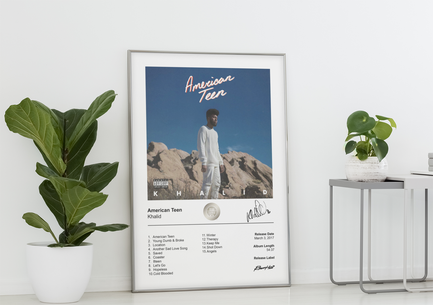 Khalid Poster - American Teen Album Cover Poster Print