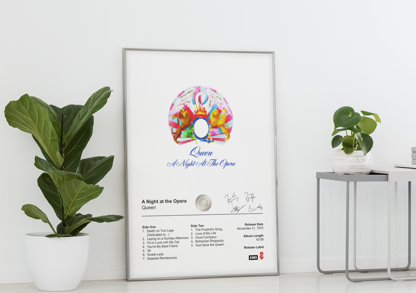 Queen Poster - A Night at the Opera Album Cover Poster Print