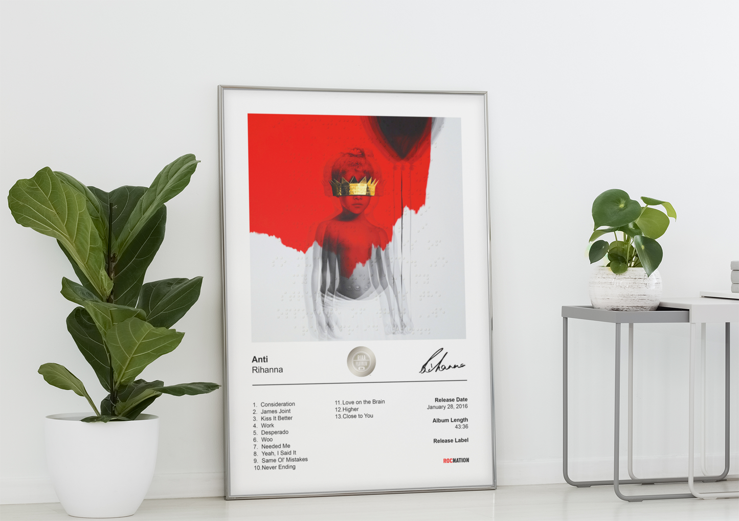 Rihanna Poster - Anti Album Cover Poster Print