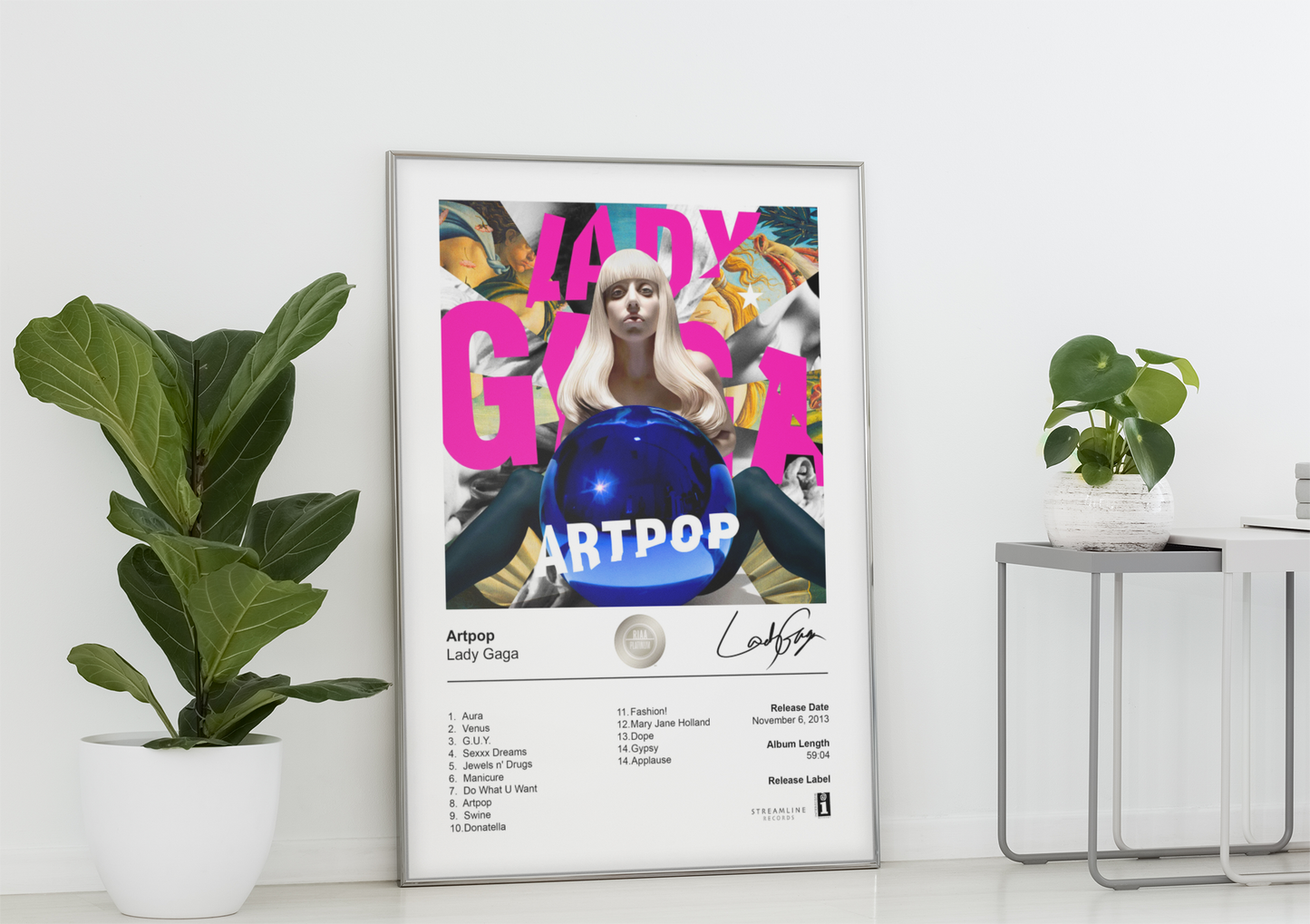 Lady Gaga Poster - Artpop Album Cover Poster Print