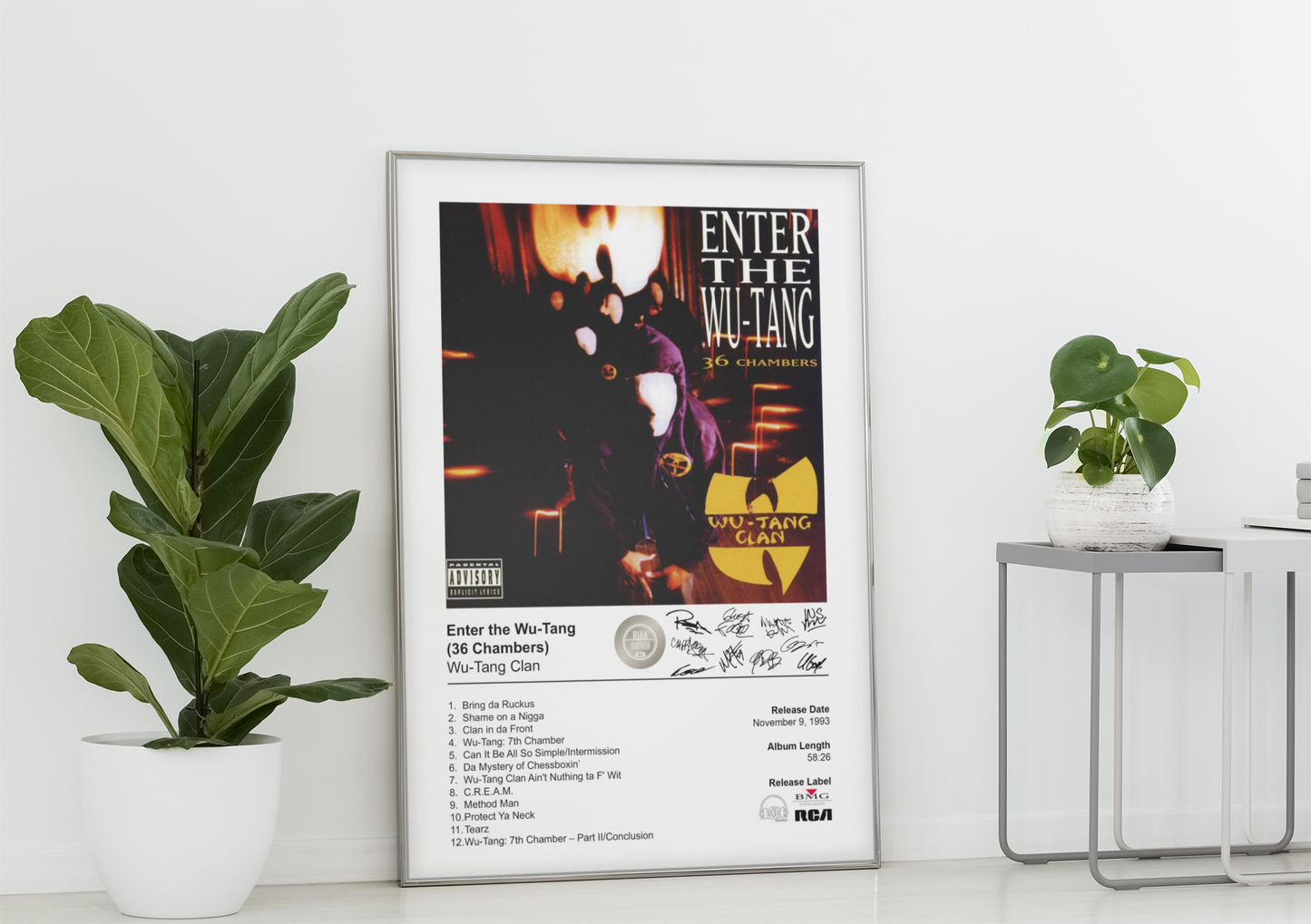 Wu-Tang Clan Poster - Enter the Wu-Tang (36 Chambers) Album Cover Poster Print
