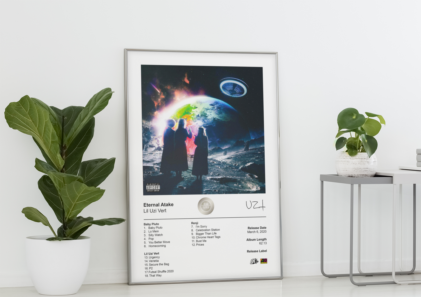 Lil Uzi Vert Poster - Eternal Atake Album Cover Poster Print