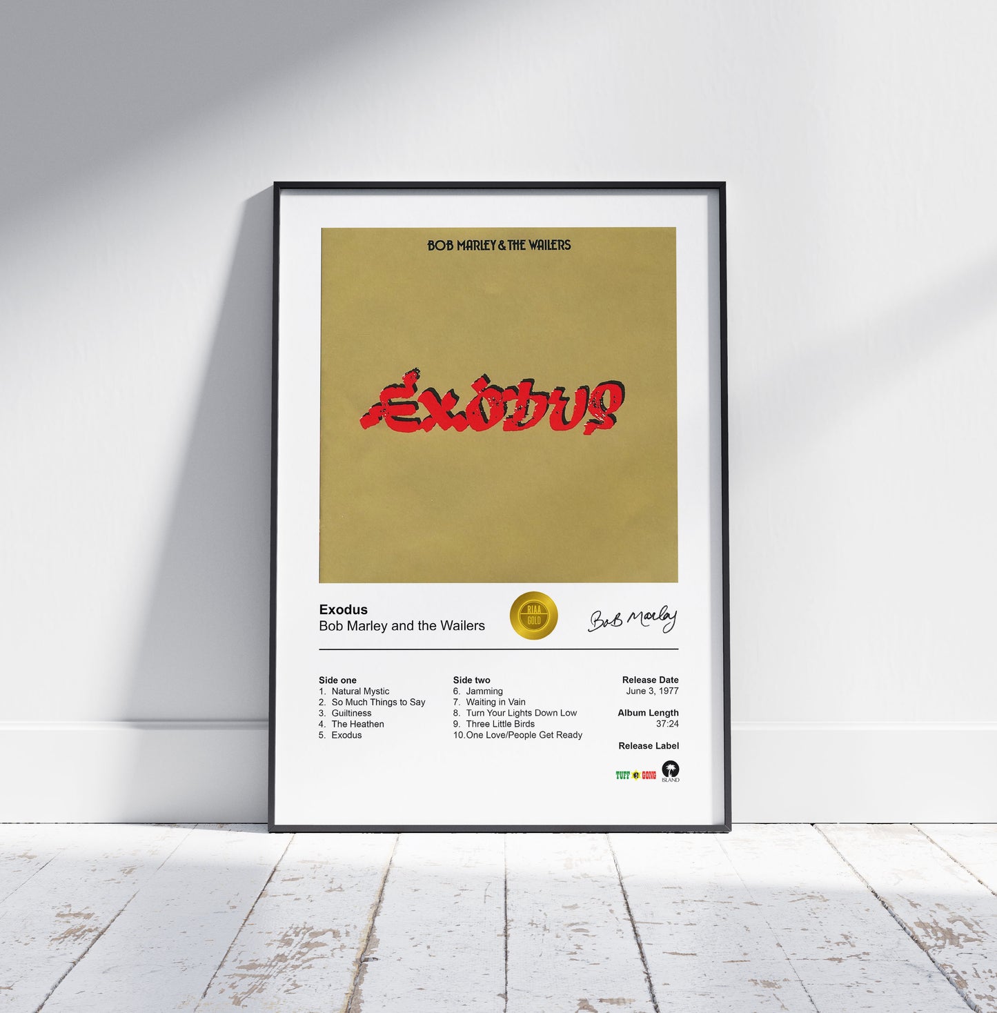 Bob Marley and the Wailers Poster - Exodus Album Cover Poster Print