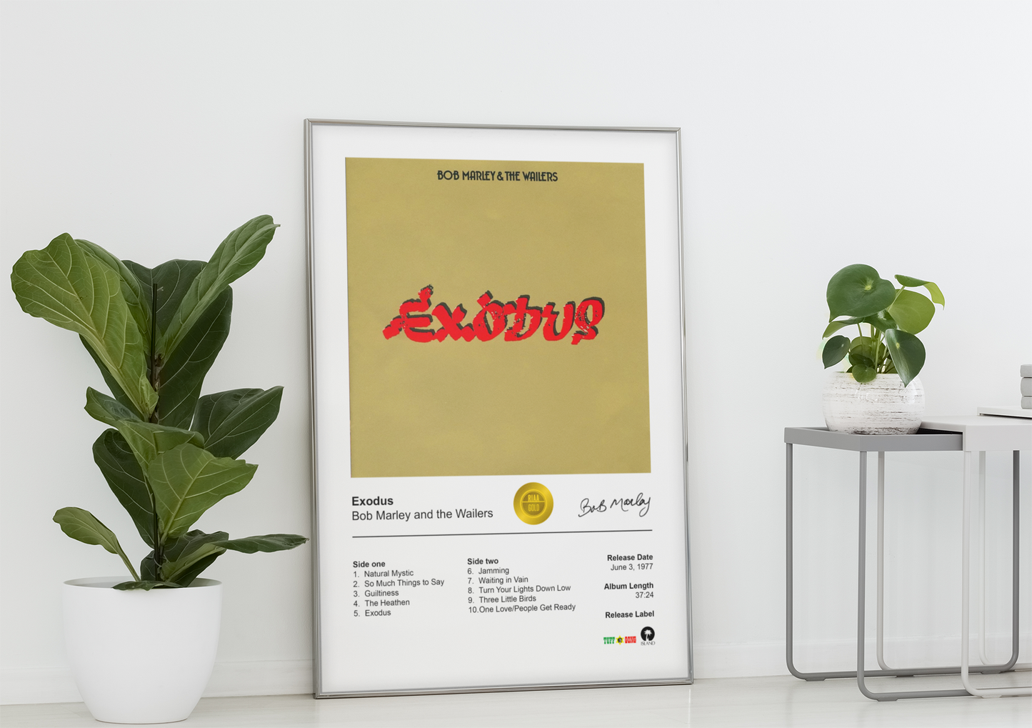 Bob Marley and the Wailers Poster - Exodus Album Cover Poster Print