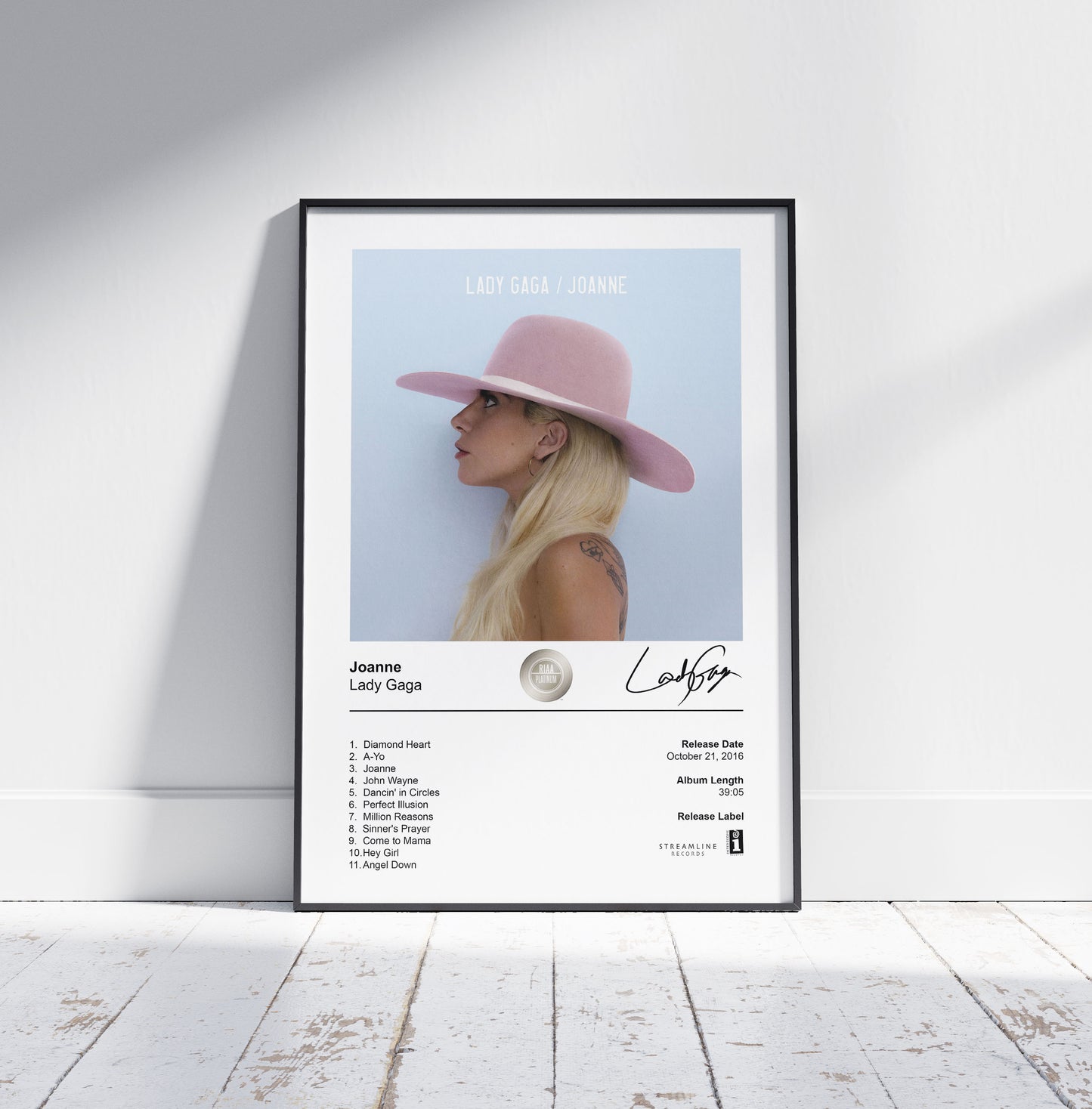 Lady Gaga Poster - Joanne Album Cover Poster Print