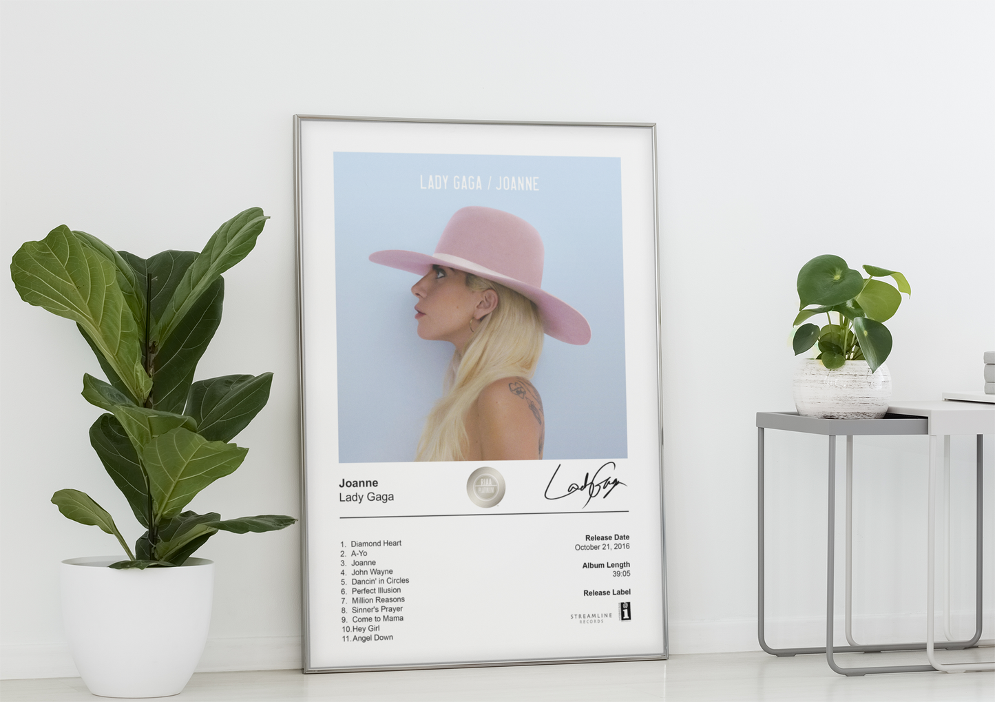 Lady Gaga Poster - Joanne Album Cover Poster Print