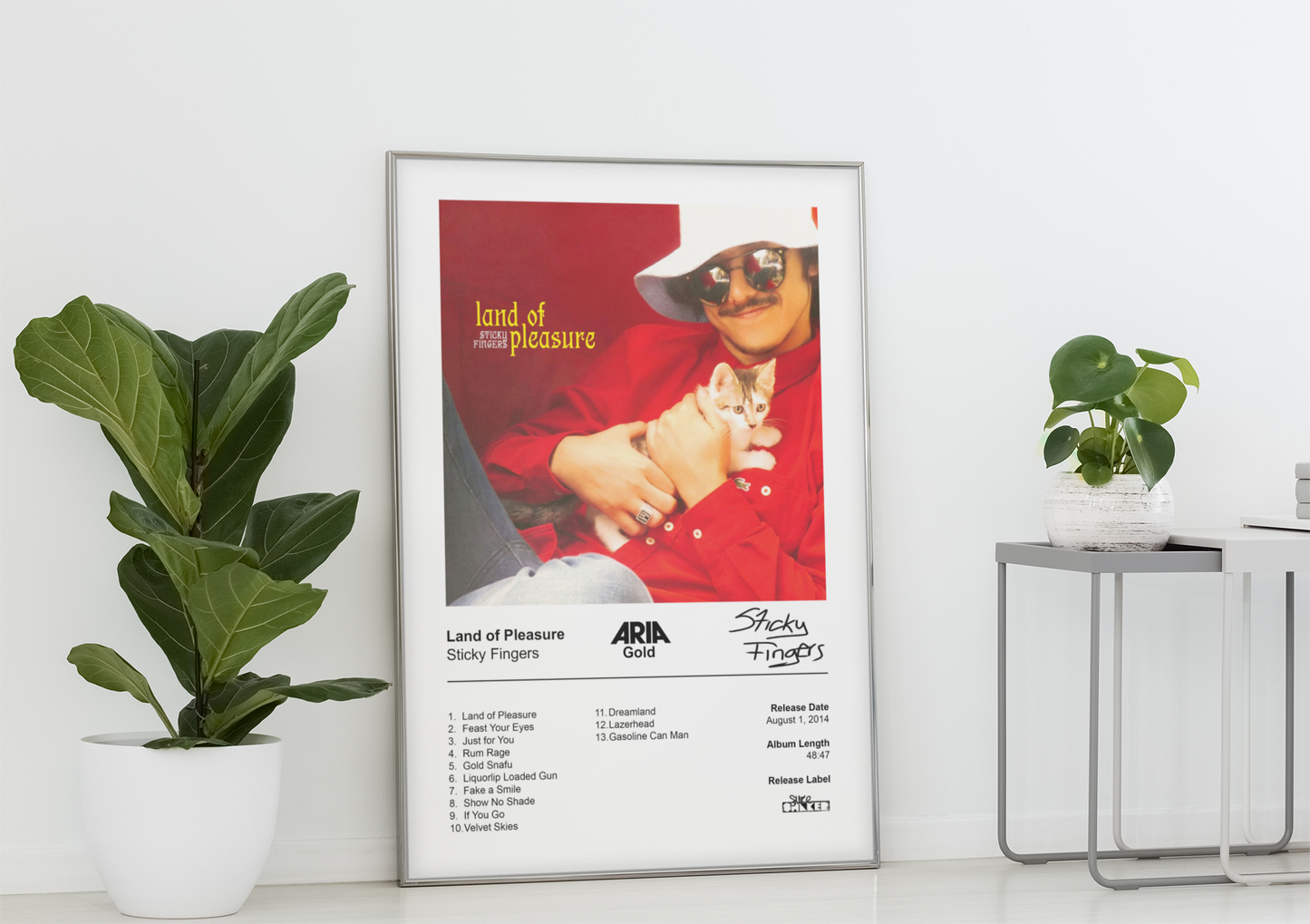 Sticky Fingers Poster - Land of Pleasure Album Cover Poster Print