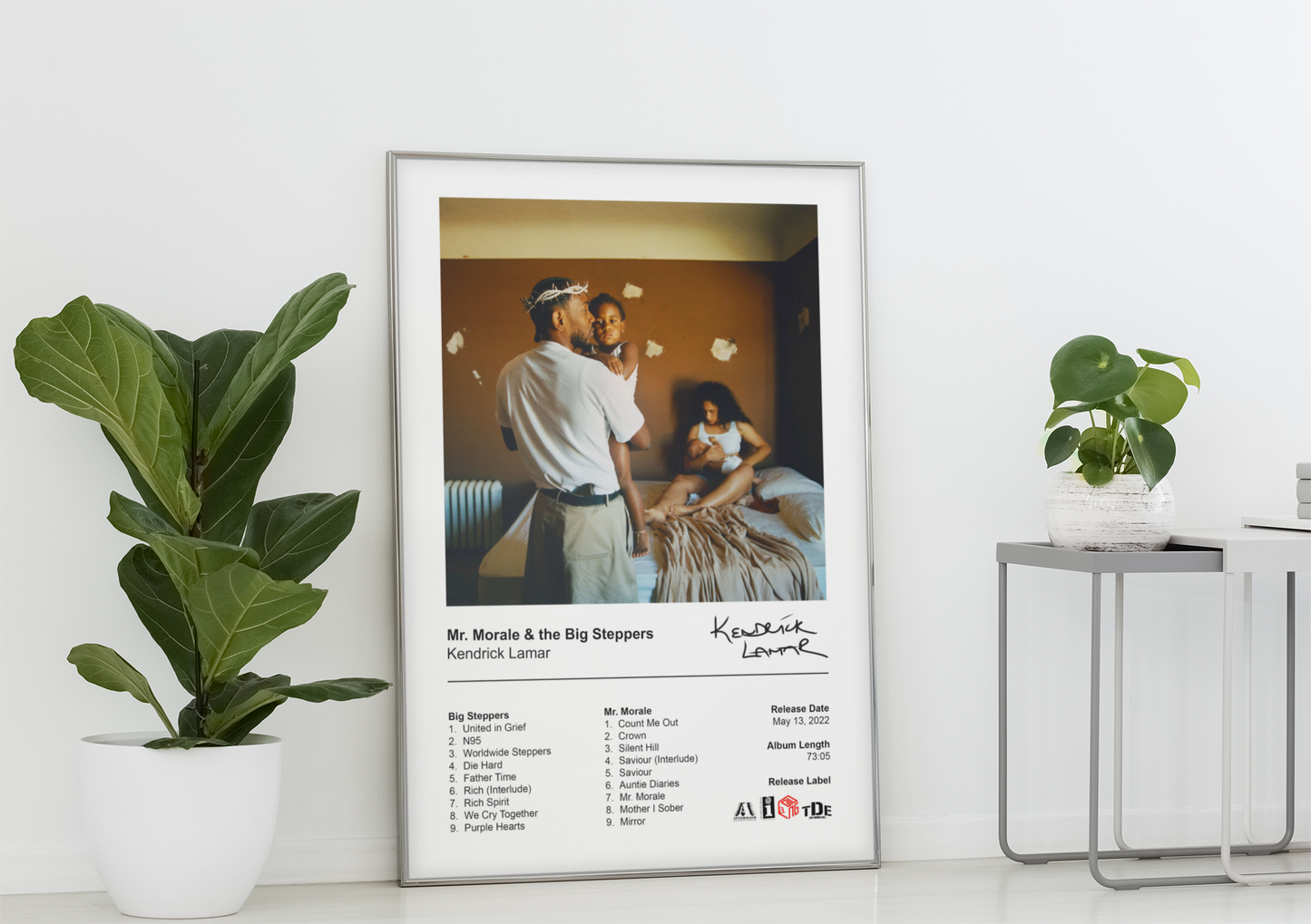 Kendrick Lamar Poster - Mr. Morale & The Big Steppers Album Cover Poster Print