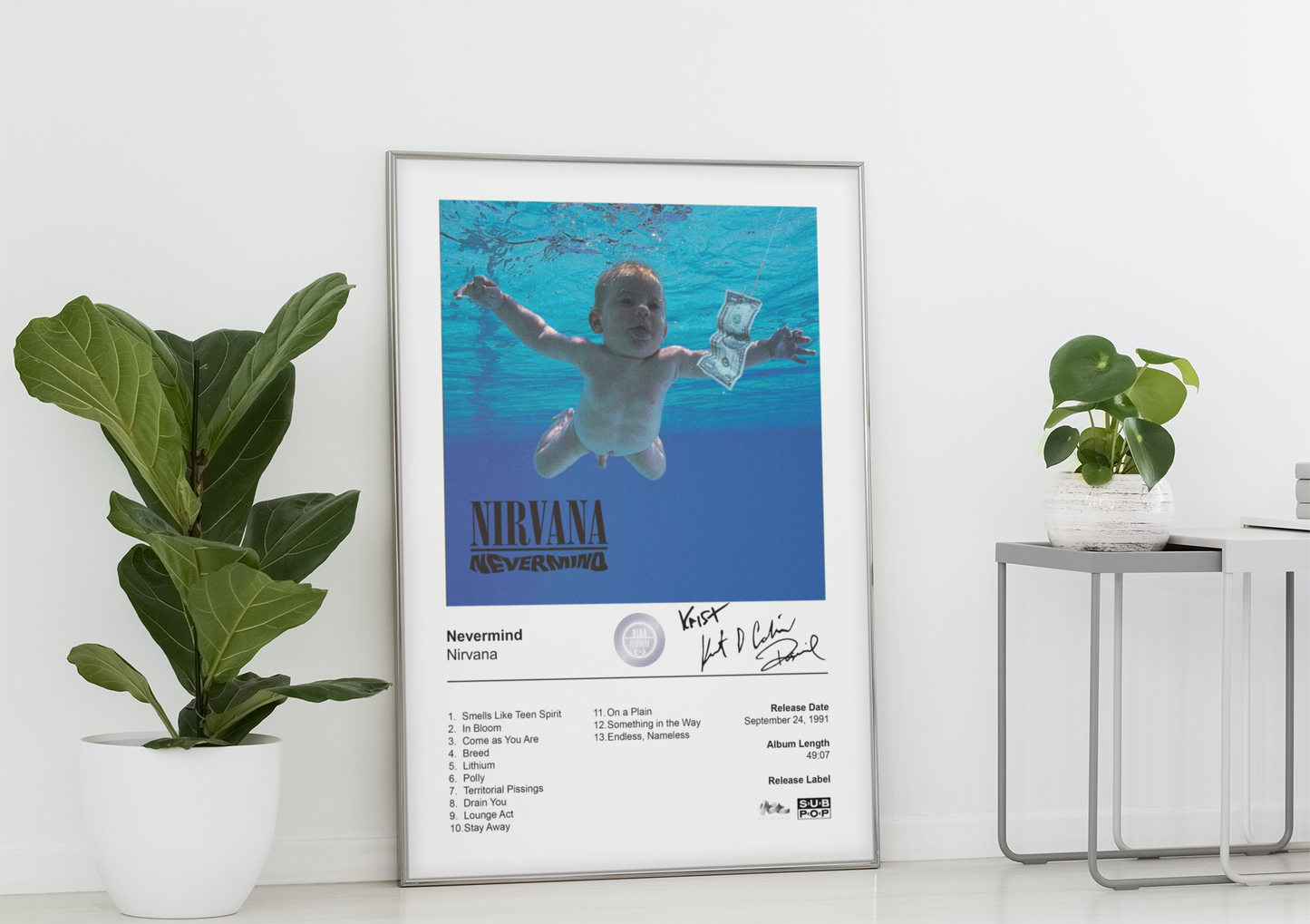Nirvana Poster - Nevermind Album Cover Poster Print