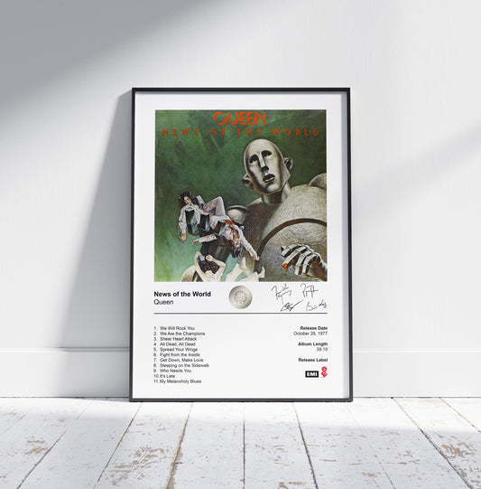 Queen Poster - News of the World Album Cover Poster Print