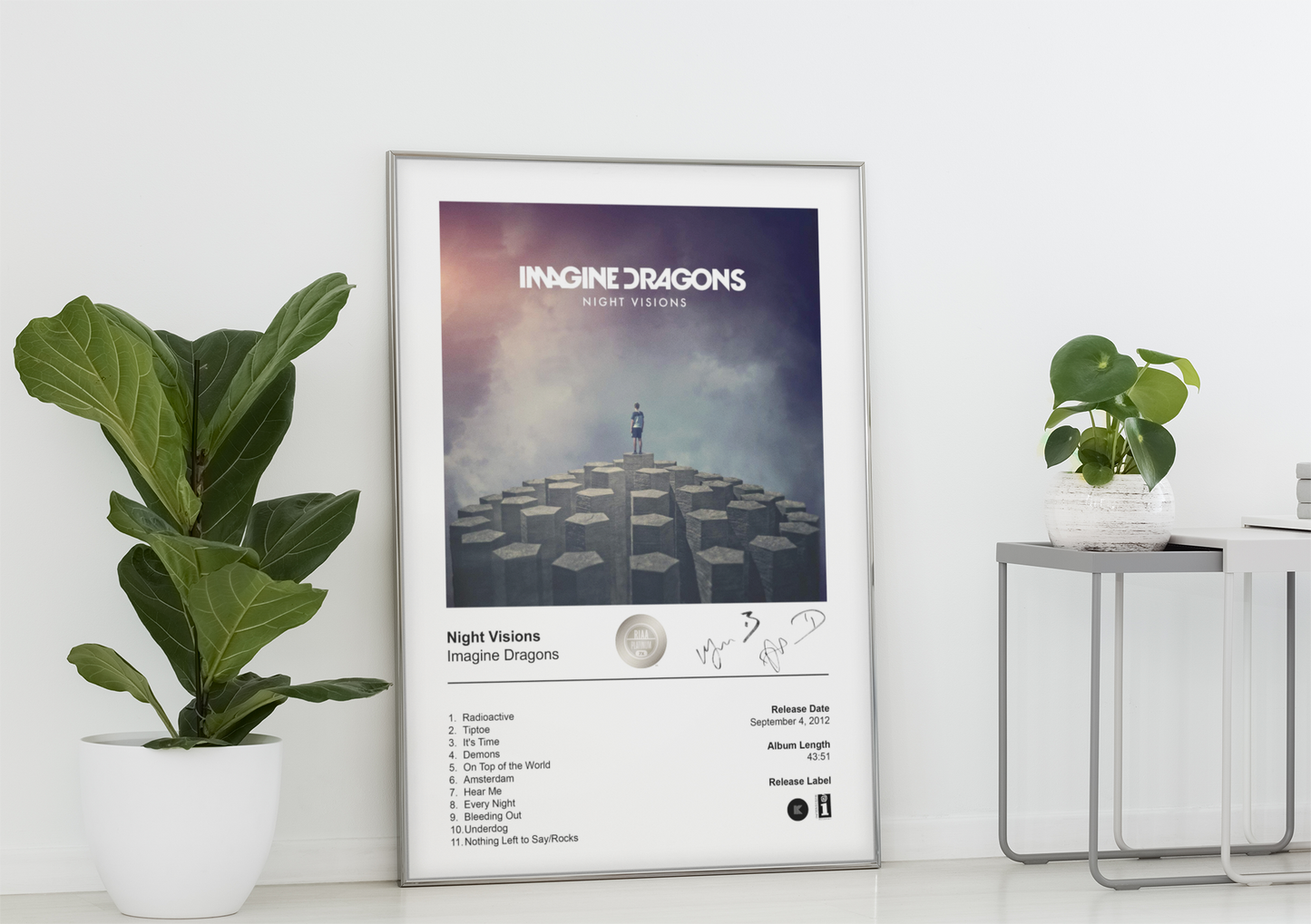 Imagine Dragons Poster - Night Visions Album Cover Poster Print