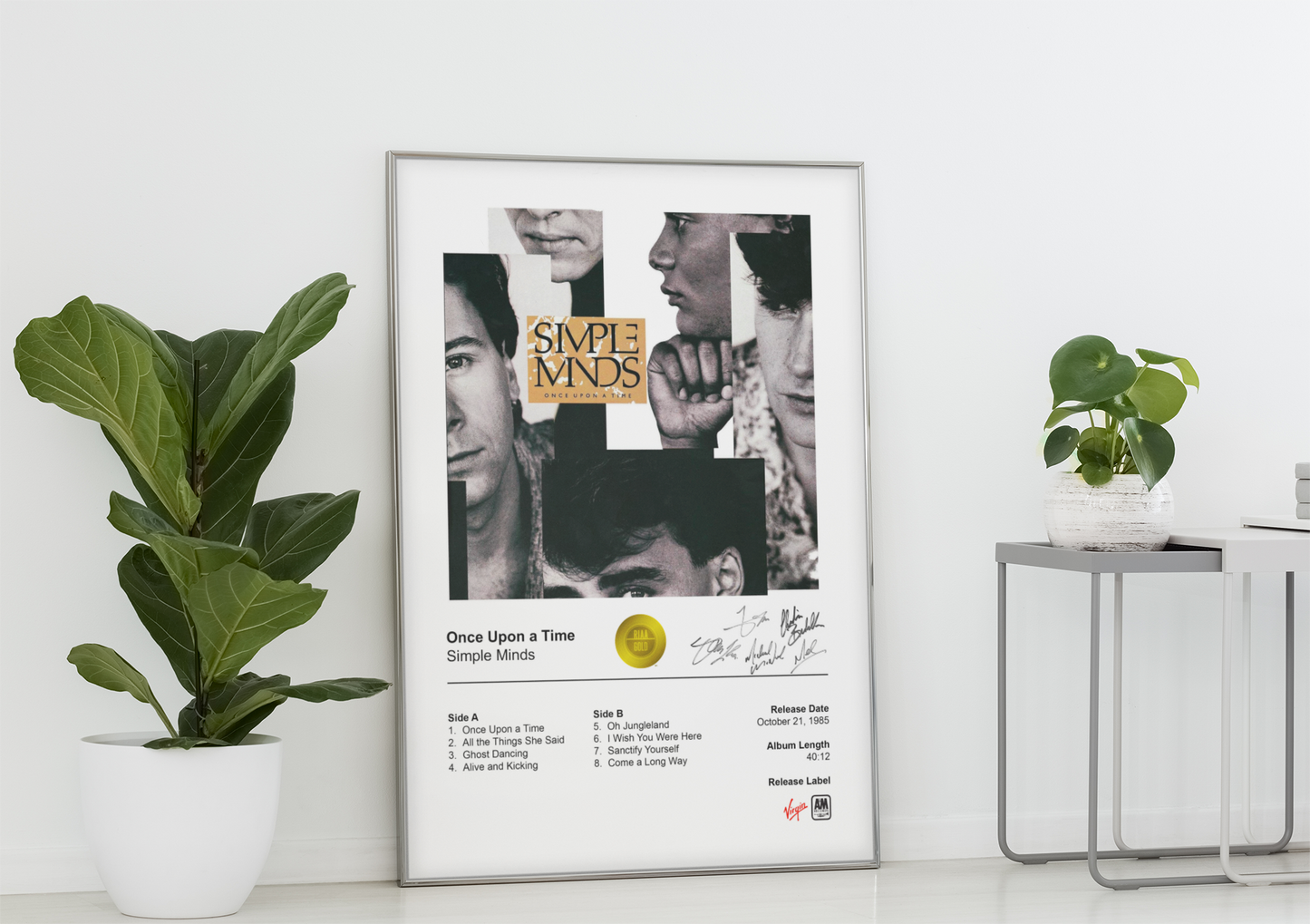 Simple Minds Poster - Once Upon a Time Album Cover Poster Print