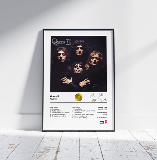 Queen Poster - Queen II Album Cover Poster Print