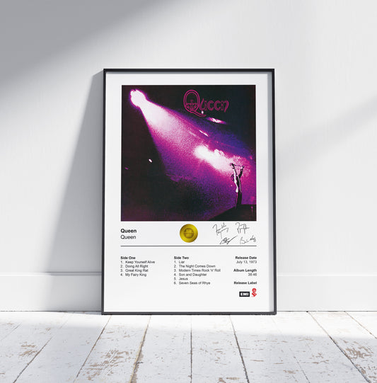 Queen Poster - Queen Album Cover Poster Print