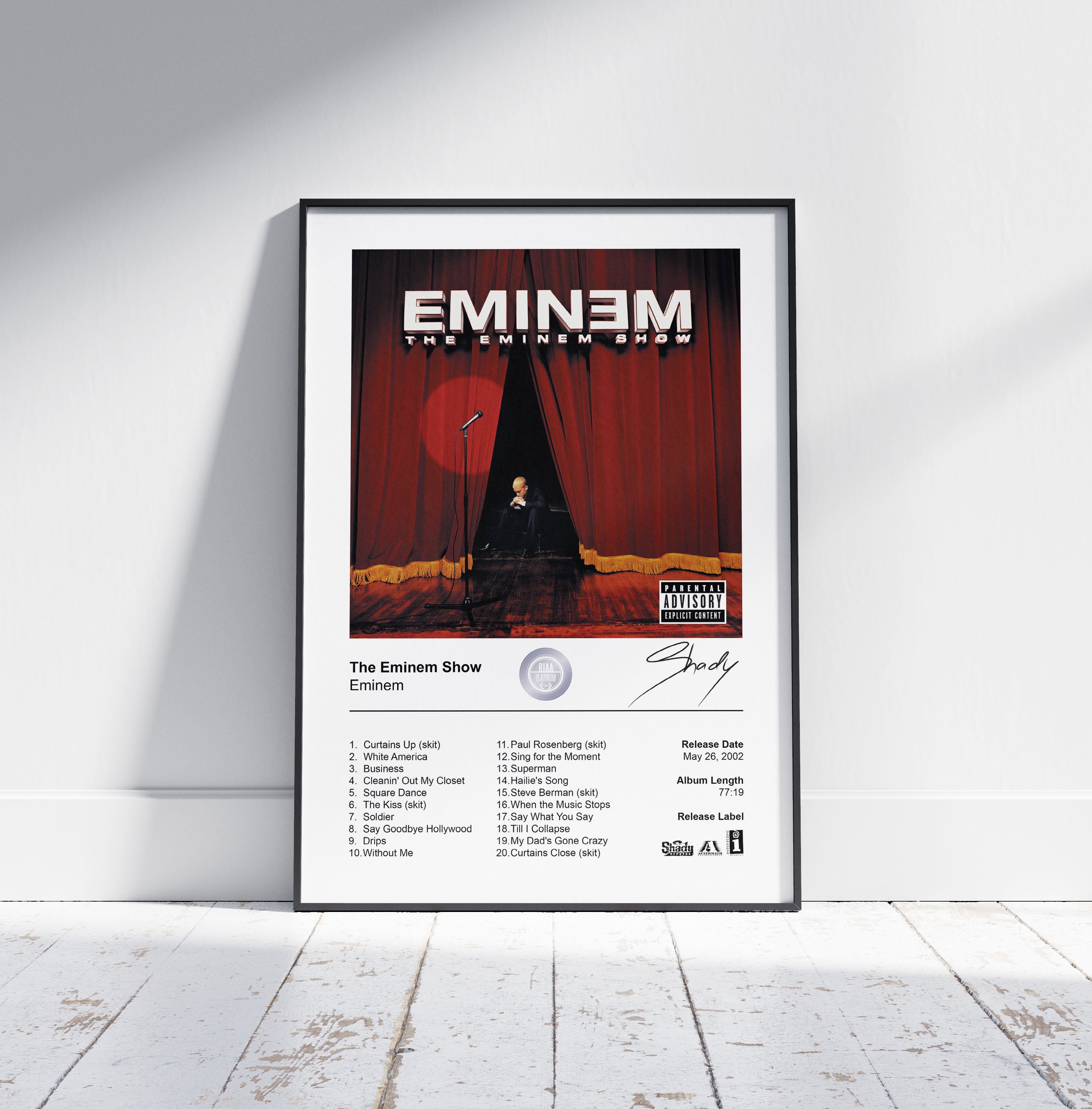 Eminem Poster The Eminem Show Album Cover Poster Print Wall