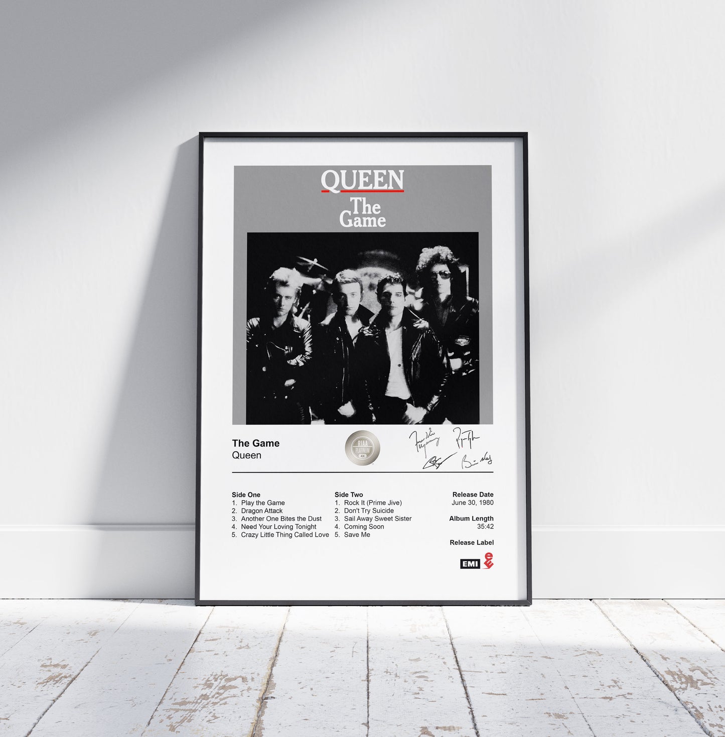 Queen Poster - The Game Album Cover Poster Print