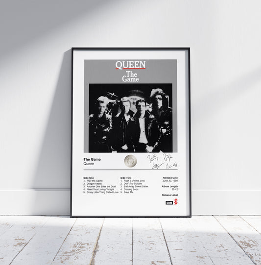 Queen Poster - The Game Album Cover Poster Print