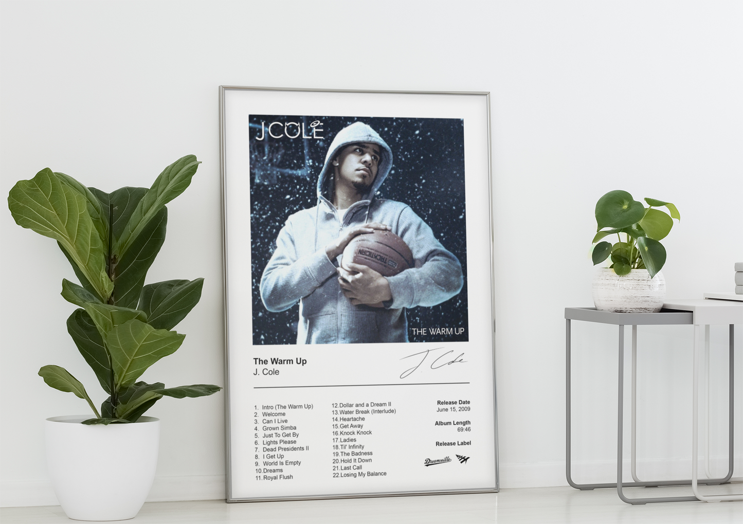 J. Cole Poster - The Warm Up Album Cover Poster Print