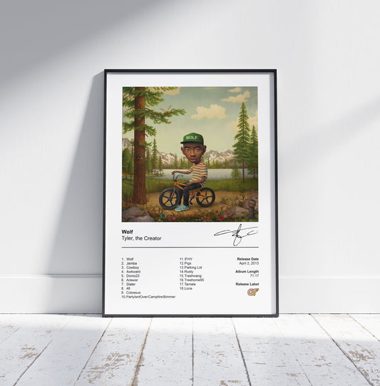Tyler, the Creator Poster - Wolf Album Cover Poster Print