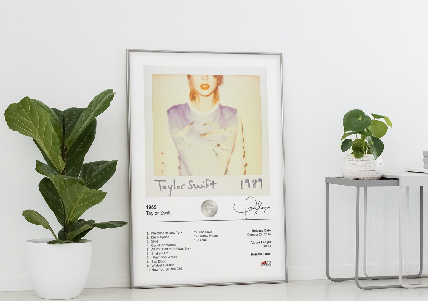 Taylor Swift Poster - 1989 Album Cover Poster Print