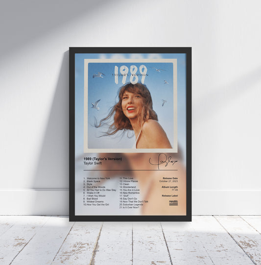 Taylor Swift Poster - 1989 (Taylor's Version) Album Cover Poster Print - STUDIO EDITION