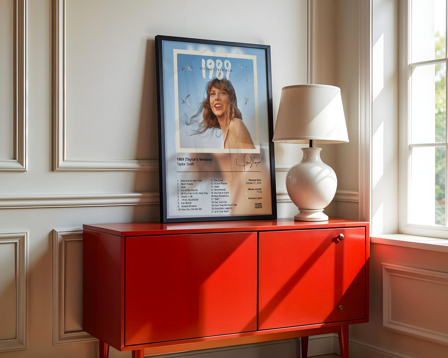 Taylor Swift Poster - 1989 (Taylor's Version) Album Cover Poster Print - STUDIO EDITION