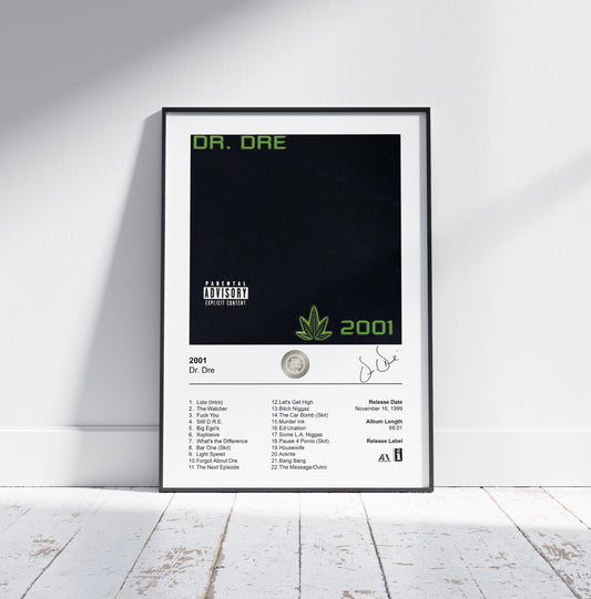 Dr. Dre Poster - 2001 Album Cover Poster Print