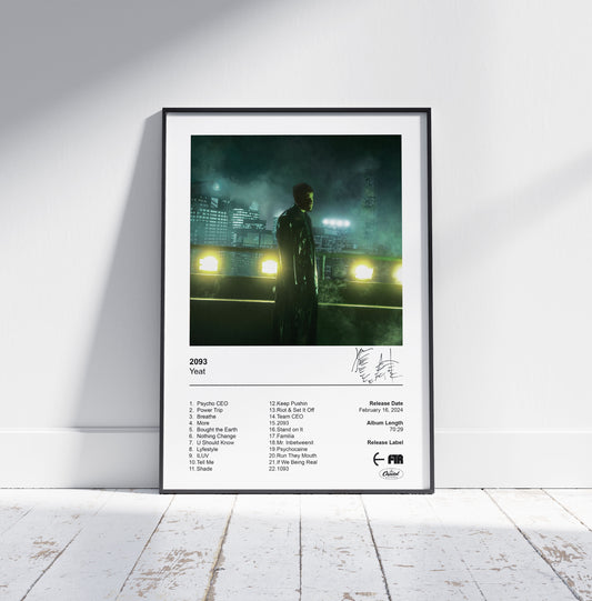 Yeat Poster - 2093 Album Cover Poster Print