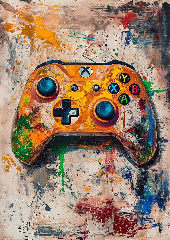 The Art of The X  – Gaming Poster Print, Colourful Gamer Room Wall Art, Available Framed