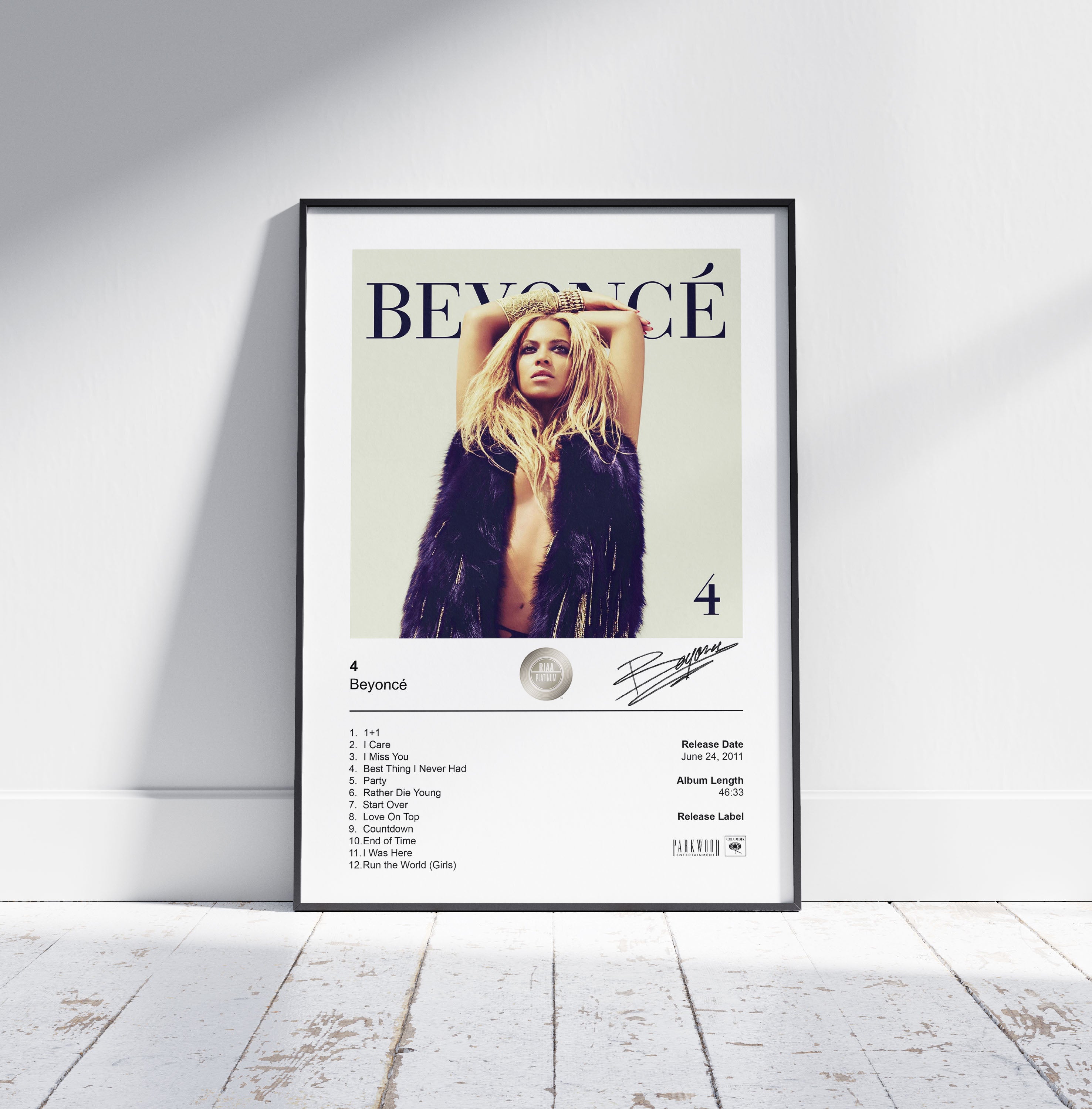 Beyoncé Poster - 4 Album Cover Poster Print – Ink and Canvas Creation