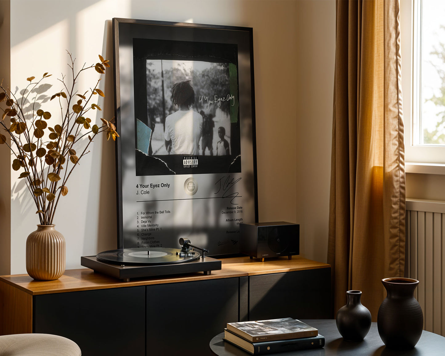 J. Cole Poster - 4 Your Eyez Only Album Cover Poster Print - STUDIO EDITION