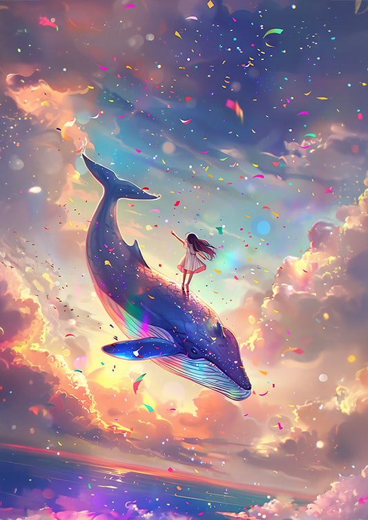 Confetti Clouds and Gentle Giants Poster Print