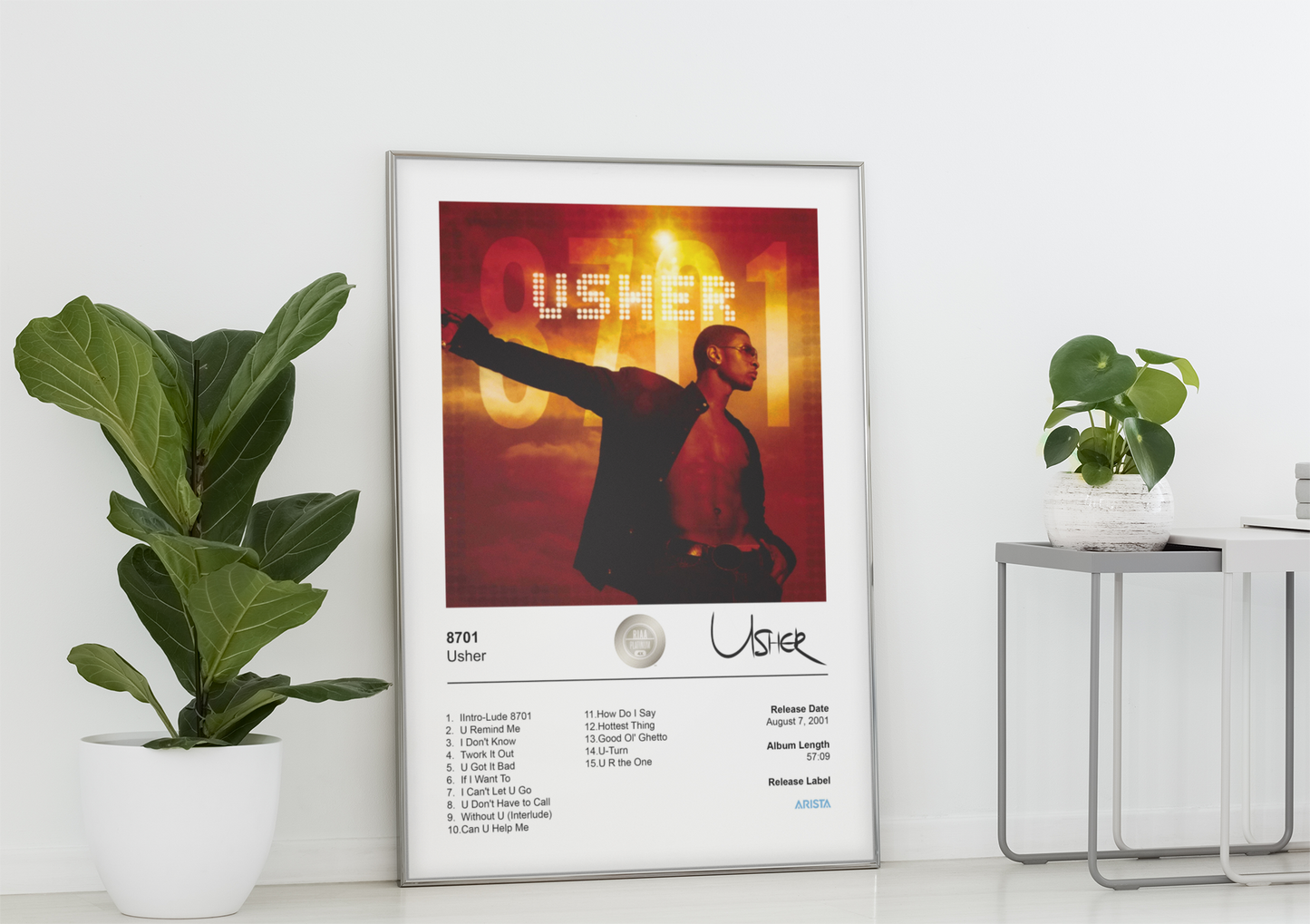 Usher Poster - 8701 Album Cover Poster Print