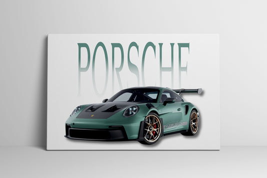 Porsche 911 GT3 RS Wrapped Canvas