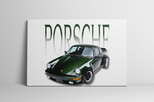 Porsche 930 Wrapped Canvas