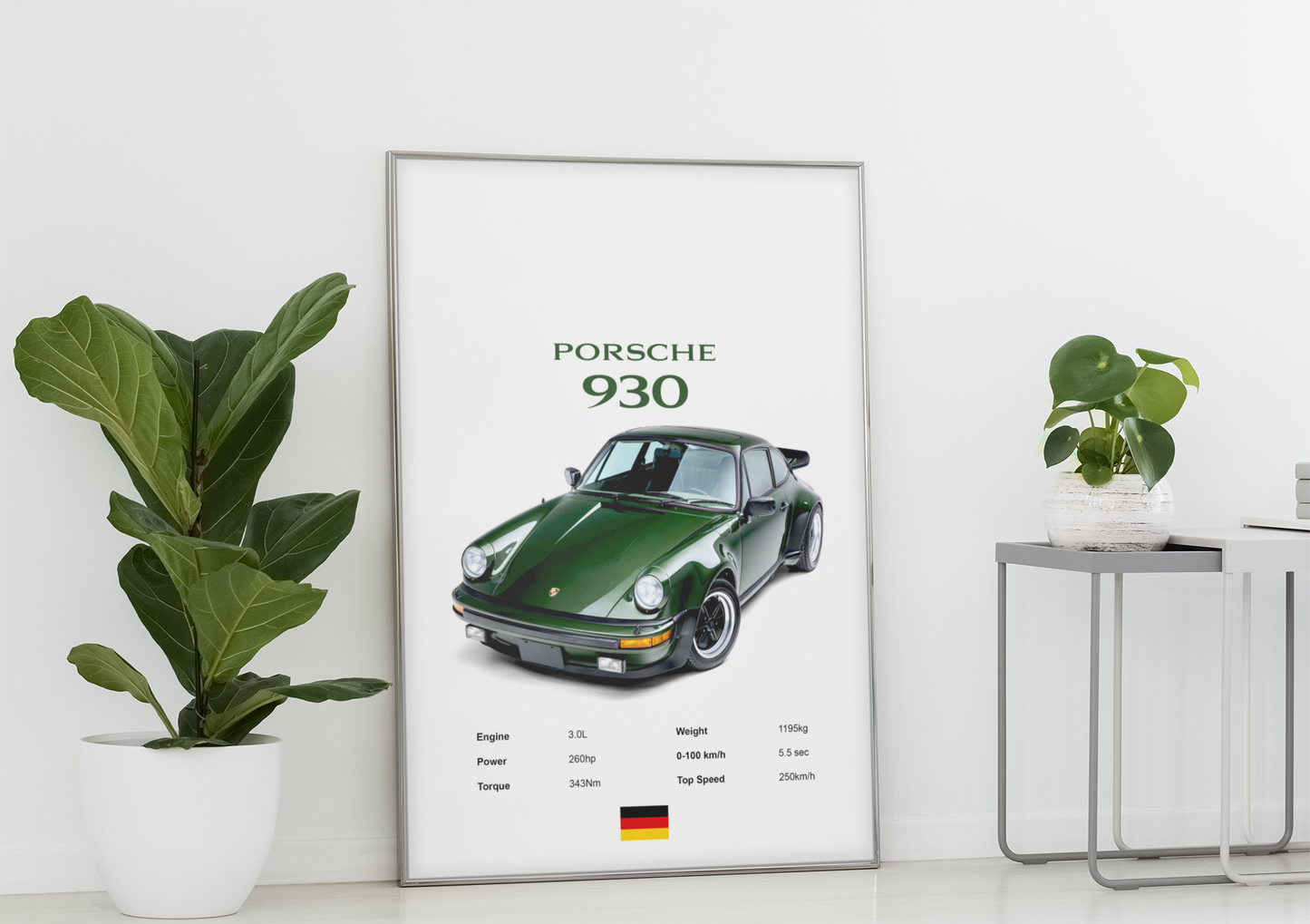 Porsche 930 Poster Print