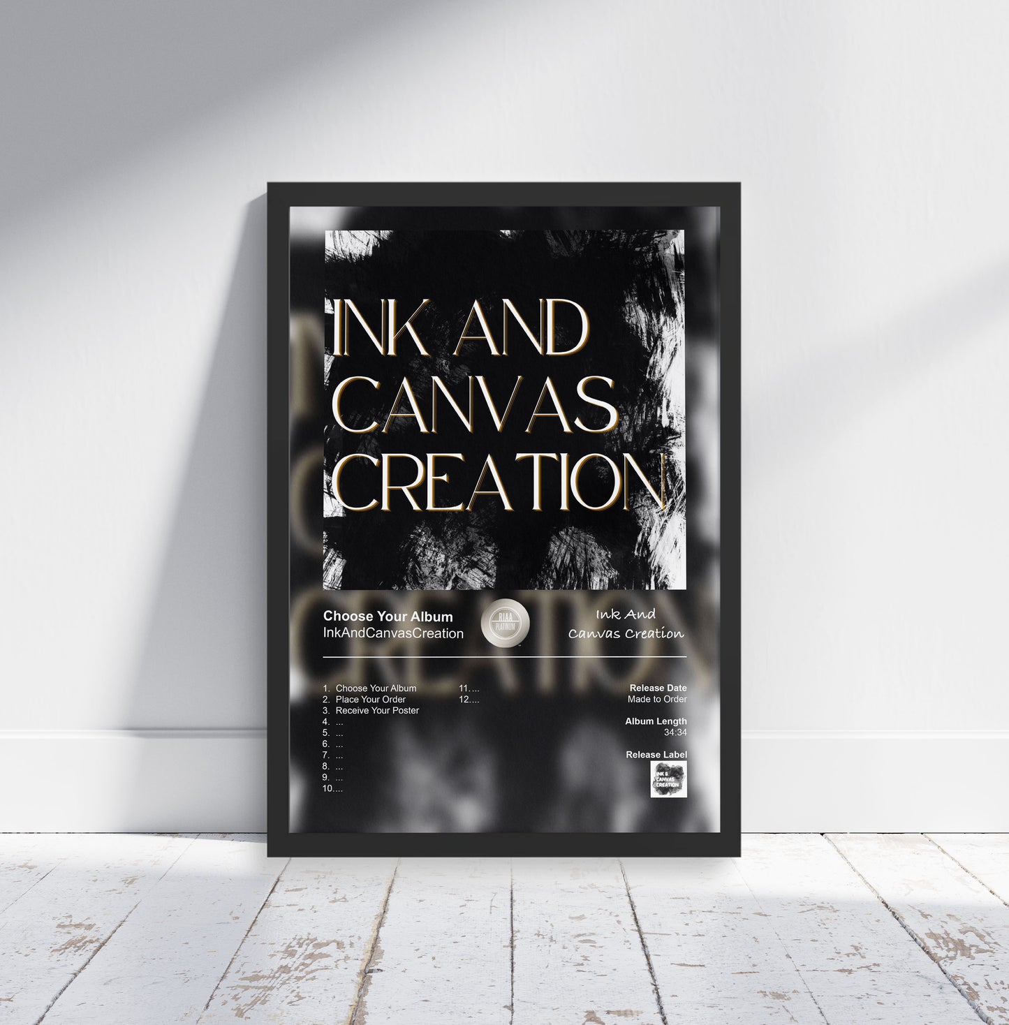 Choose Your Own Album Poster - STUDIO EDITION - Any Album Cover Poster Print - Custom Music Poster Print
