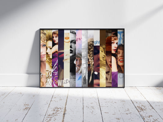 Taylor Swift Poster - Taylor Swift Album Covers Poster Print