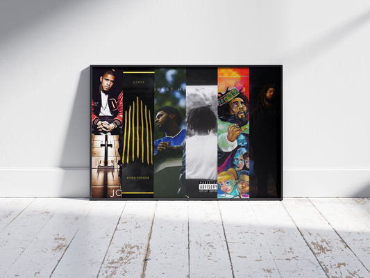 J. Cole Poster - J. Cole Album Covers Poster Print