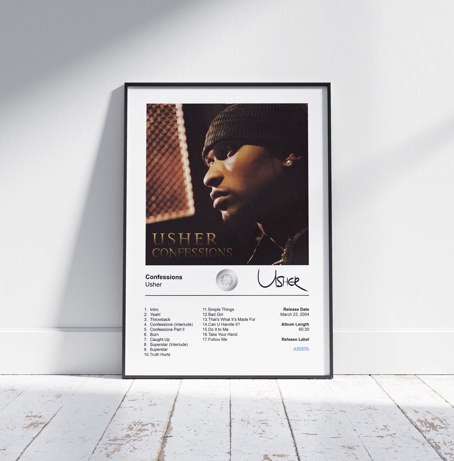 Usher Poster - Confessions Album Cover Poster Print