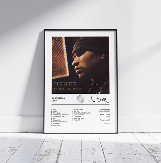 Usher Poster - Confessions Album Cover Poster Print