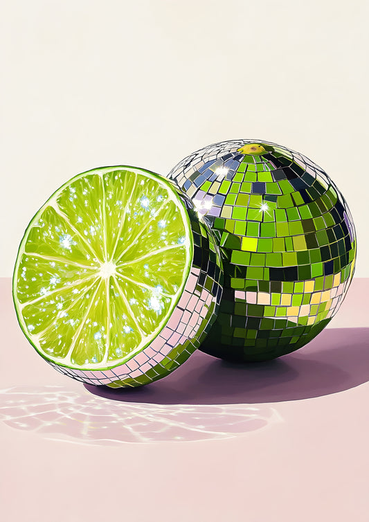 Citrus Glitz Poster Print