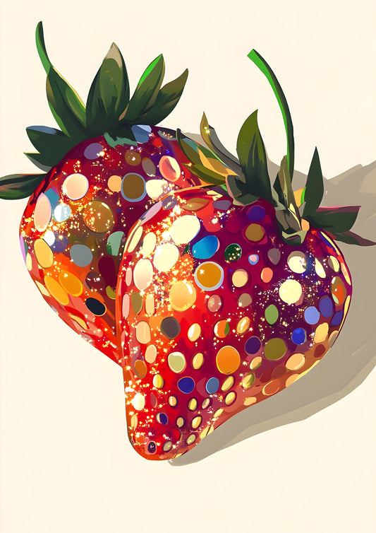 Strawberry Sparkle Poster Print